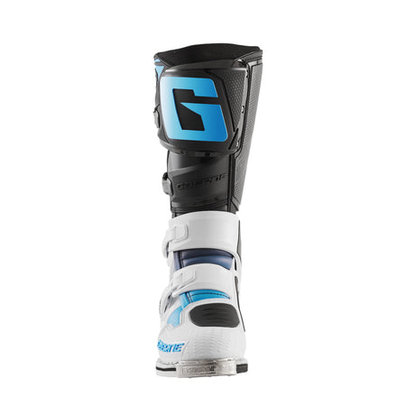 Limited Edition Gaerne SG12 Motocross Boots - Black White Carolina Blue - Front View
