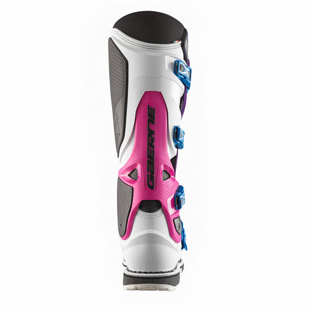 Limited Edition Gaerne SG22 Motocross Boots - Purple White Rhodamine - Back Side Logo
