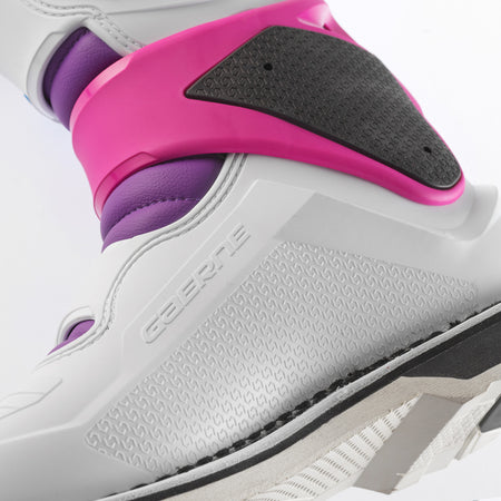 Limited Edition Gaerne SG22 Motocross Boots - Purple White Rhodamine - Inside Heal