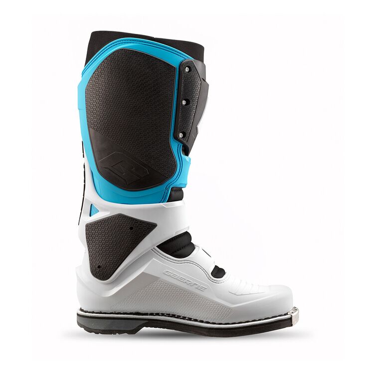 Limited Edition Gaerne SG22 Motocross Boots - White Black Light Blue LE - Inside View