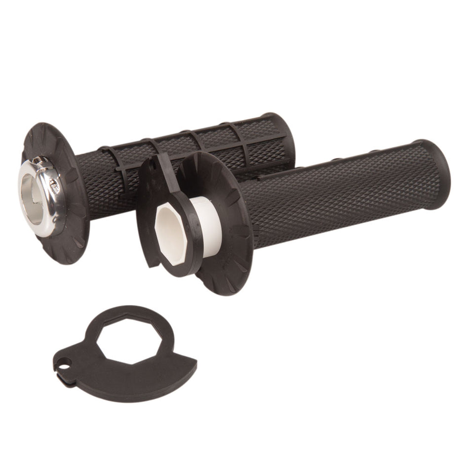 ODI Black Half-Waffle V2 Lock-On MX Grips