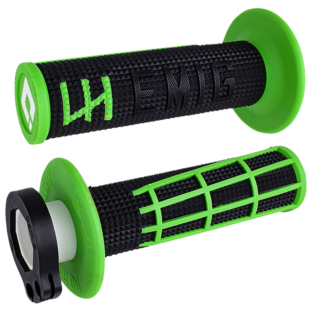 ODI EMIG 2.0 V2 Lock-On Grips Black Green