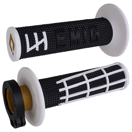 ODI EMIG 2.0 V2 Lock-On Grips Black White