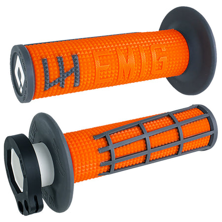 ODI EMIG 2.0 V2 Lock-On Grips Orange Graphite