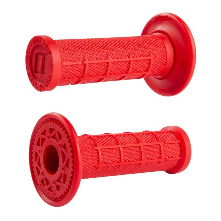 ODI MX Mini Half-Waffle Grips Red
