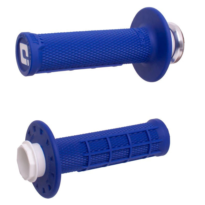 ODI Micro-X Half-Waffle V2 Lock-On Grips Blue