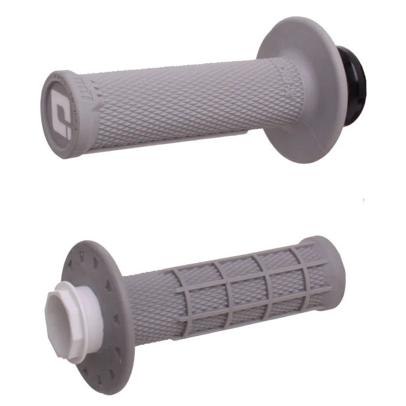 ODI Micro-X Half-Waffle V2 Lock-On Grips Grey Soft Compound