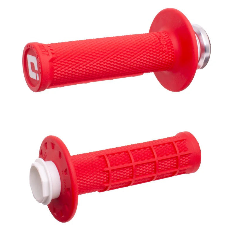 ODI Micro-X Half-Waffle V2 Lock-On Grips Red