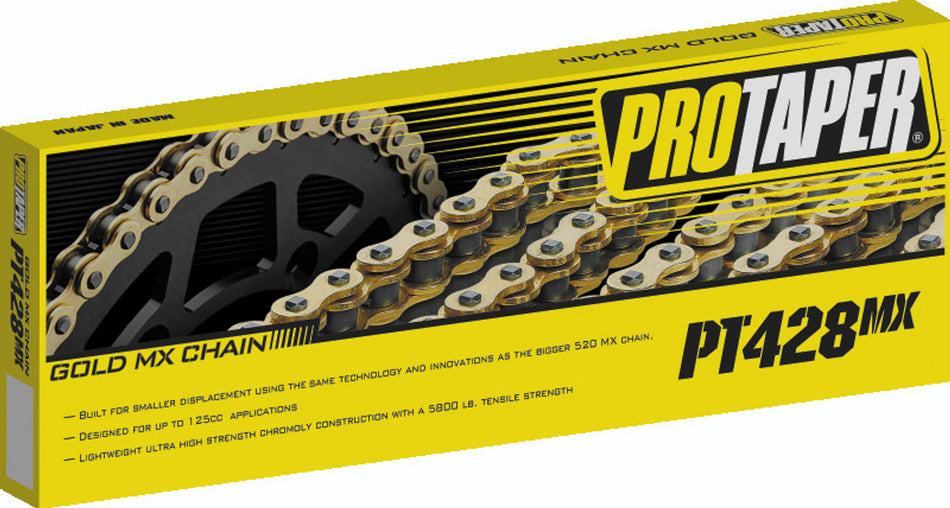 ProTaper PT428 MX Gold Series Chain - 134 Link - 021710