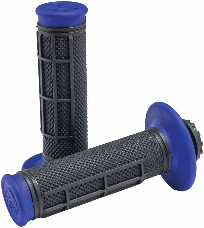 ProTaper Pro Series Clamp On Grips - Half Waffle Black Blue
