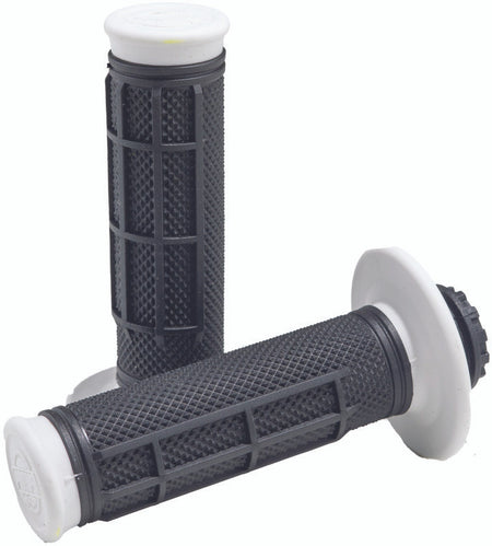 ProTaper Pro Series Clamp On Grips - Half Waffle Black White