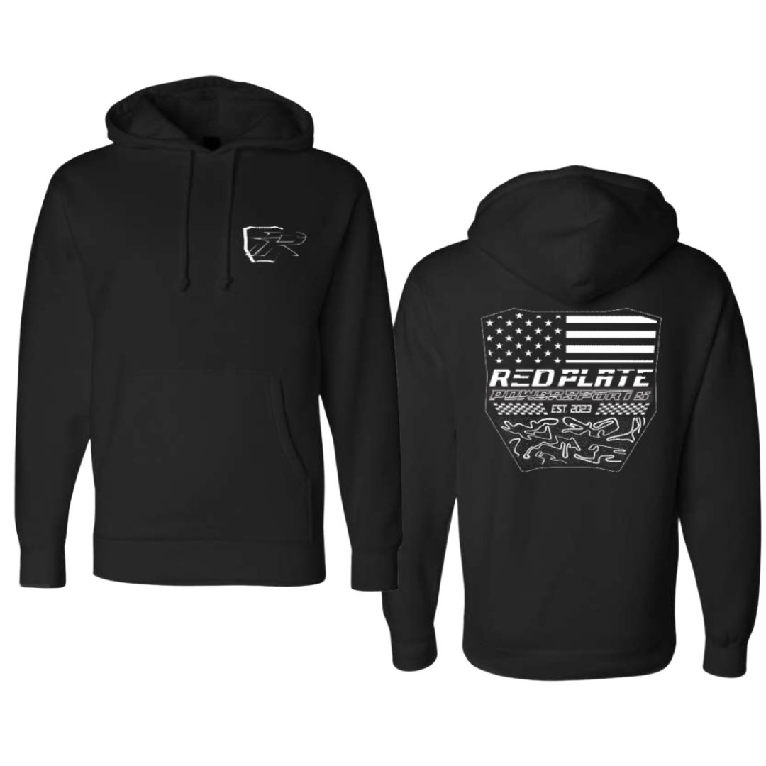 Red Plate Tracks Pullover Hoodie