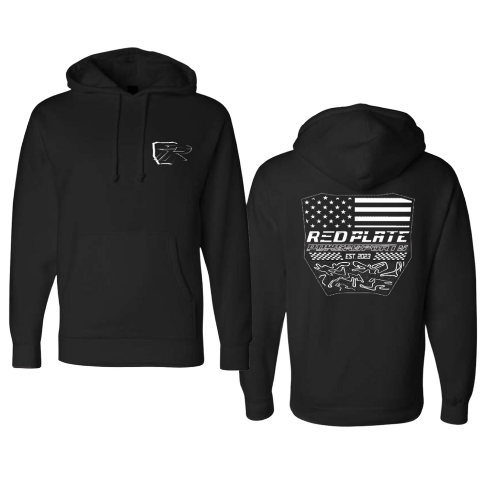 Red Plate Tracks Pullover Hoodie