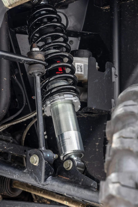  Rough Country 2013-2024 Polaris Ranger 1000 / XP 900 / XP 1000  M1 Front Coil Over Shocks Installed 3