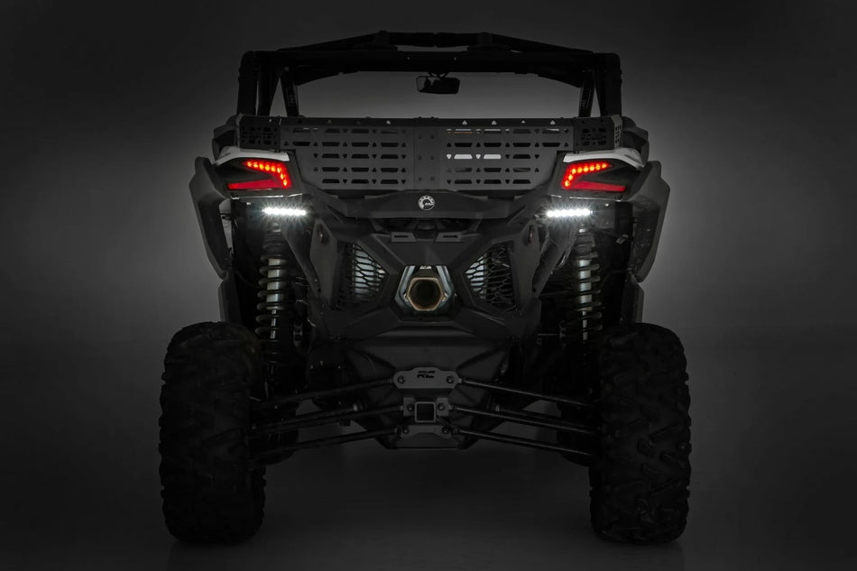 Rough Country 2017-2025 Can-Am Maverick X3 6" Tail Light LED Light Kit Rear View