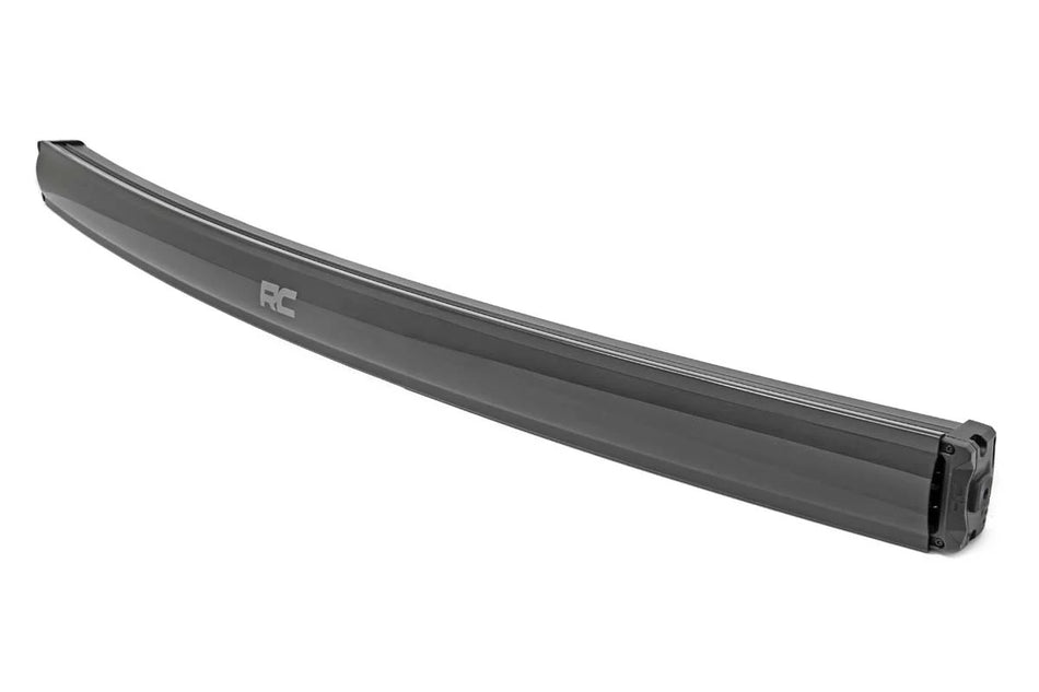 Rough Country 50" Black Series Curved LED Dual Row Light Bar w/ Cool White DRL Cover