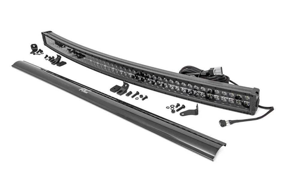 Rough Country 50" Black Series Curved LED Dual Row Light Bar w/ Cool White DRL Feature Image