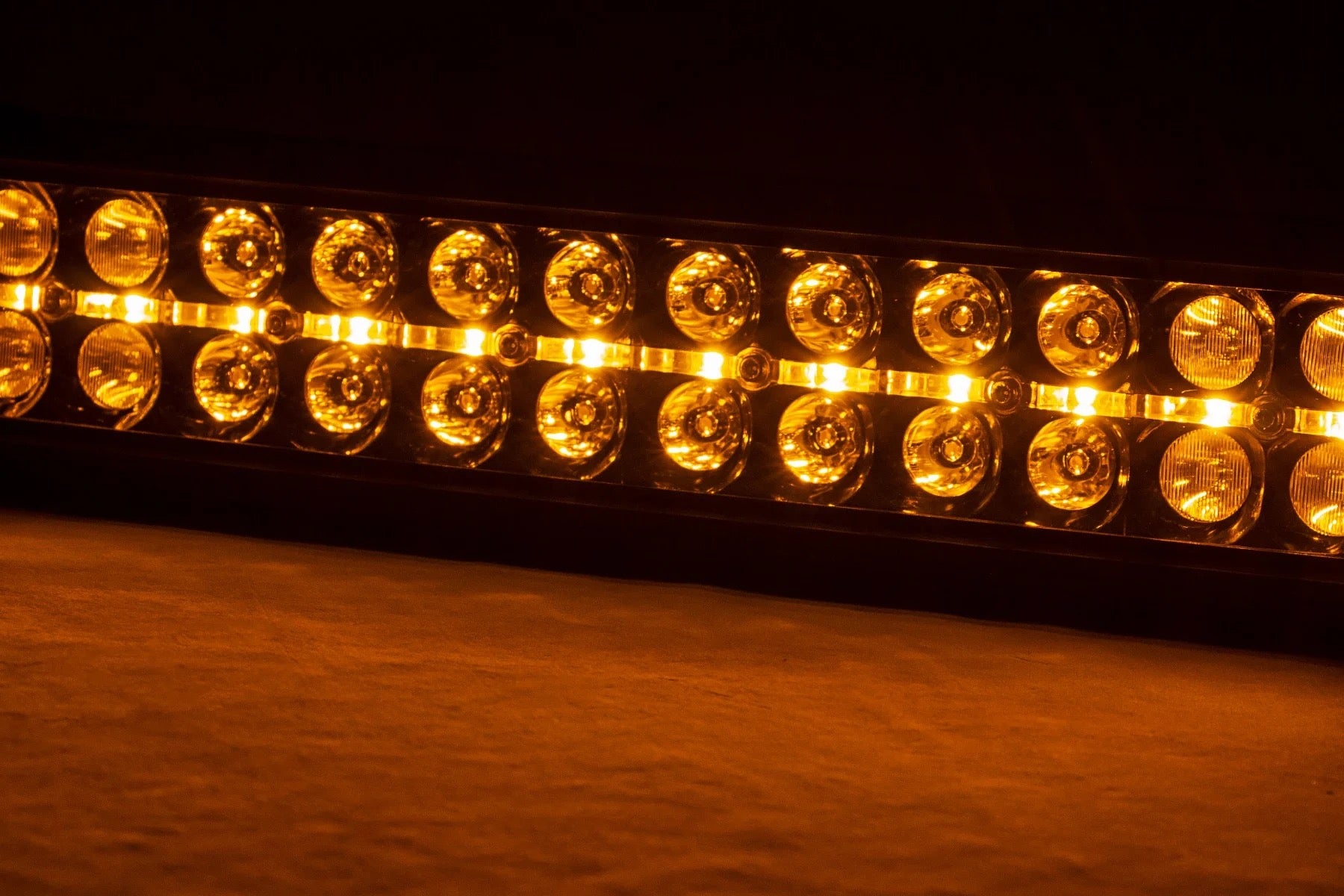 Rough Country 50" Black Series LED Dual Row Light Bar w/ Amber DRL Amber