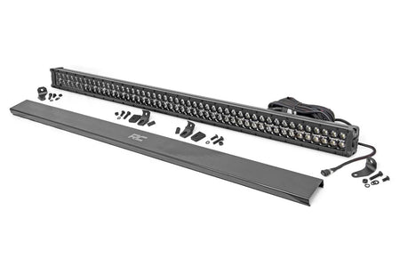 Rough Country 50" Black Series LED Dual Row Light Bar w/ Amber DRL Feature Image