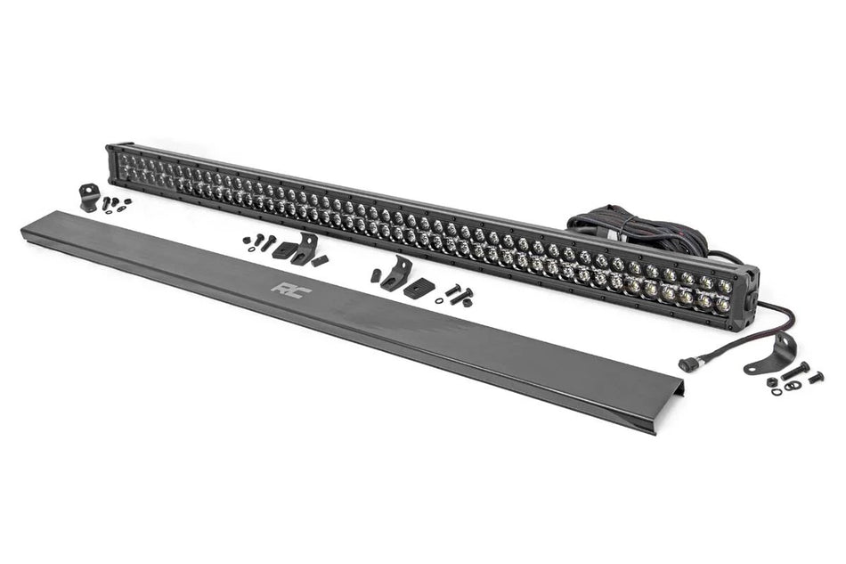 Rough Country 50" Black Series LED Dual Row Light Bar w/ Amber DRL Feature Image