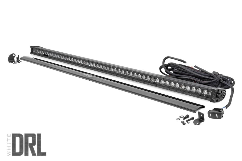 Rough Country 50" Black Series LED Single Row Light Bar w/ DRL
