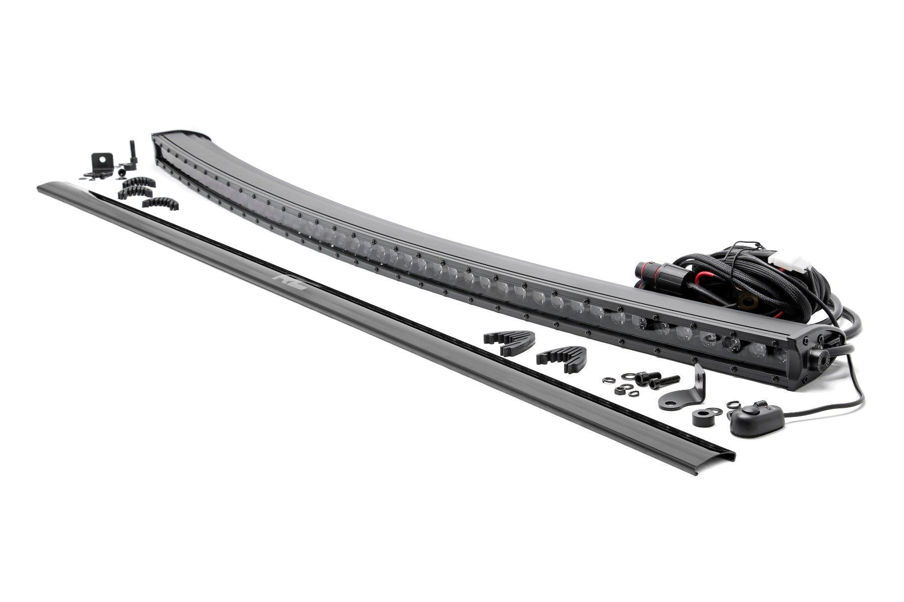 Rough Country 50" LED Light Bar - Single Row - Curved