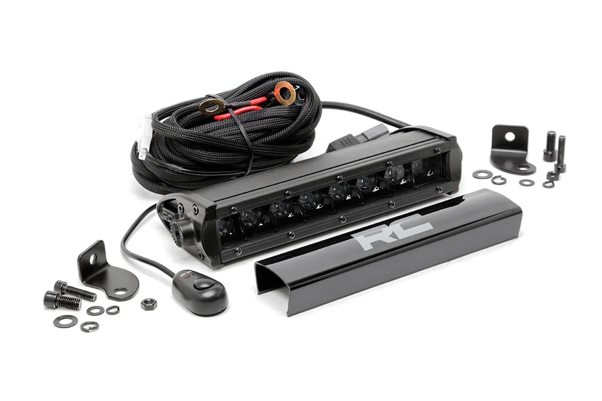 Rough Country 8" Black Series LED Light Bar Single