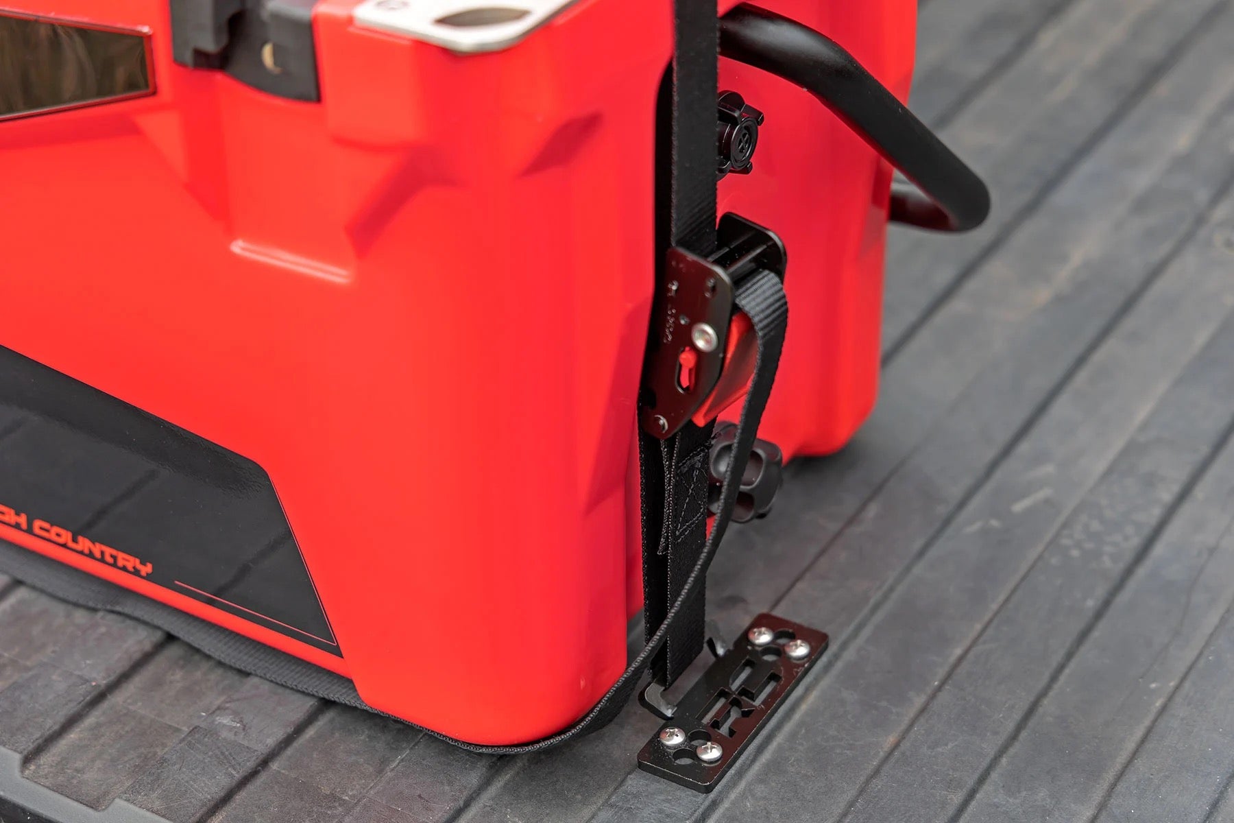 Rough Country Cooler Tie-Down Strap Kit UTV Installed