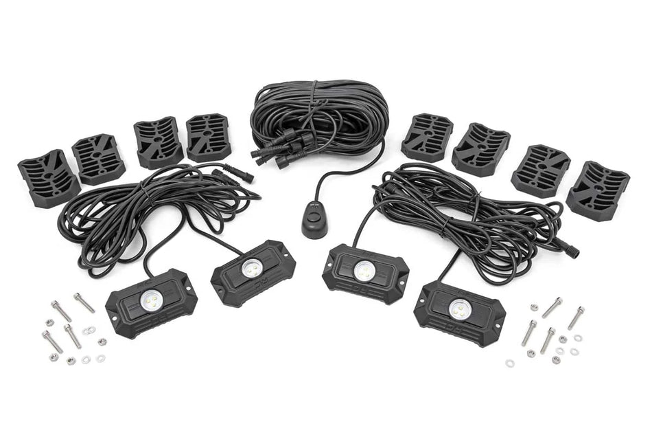 Rough Country LED 4 Piece Rock Light Kit Feature Image