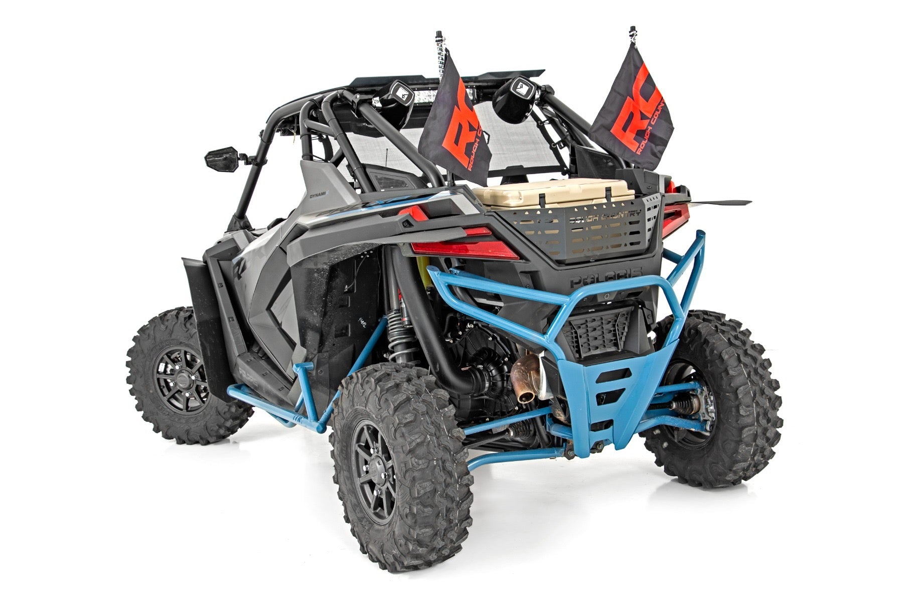 Rough Country LED Whip Light Kit - 2ft | Pair Mounted 3