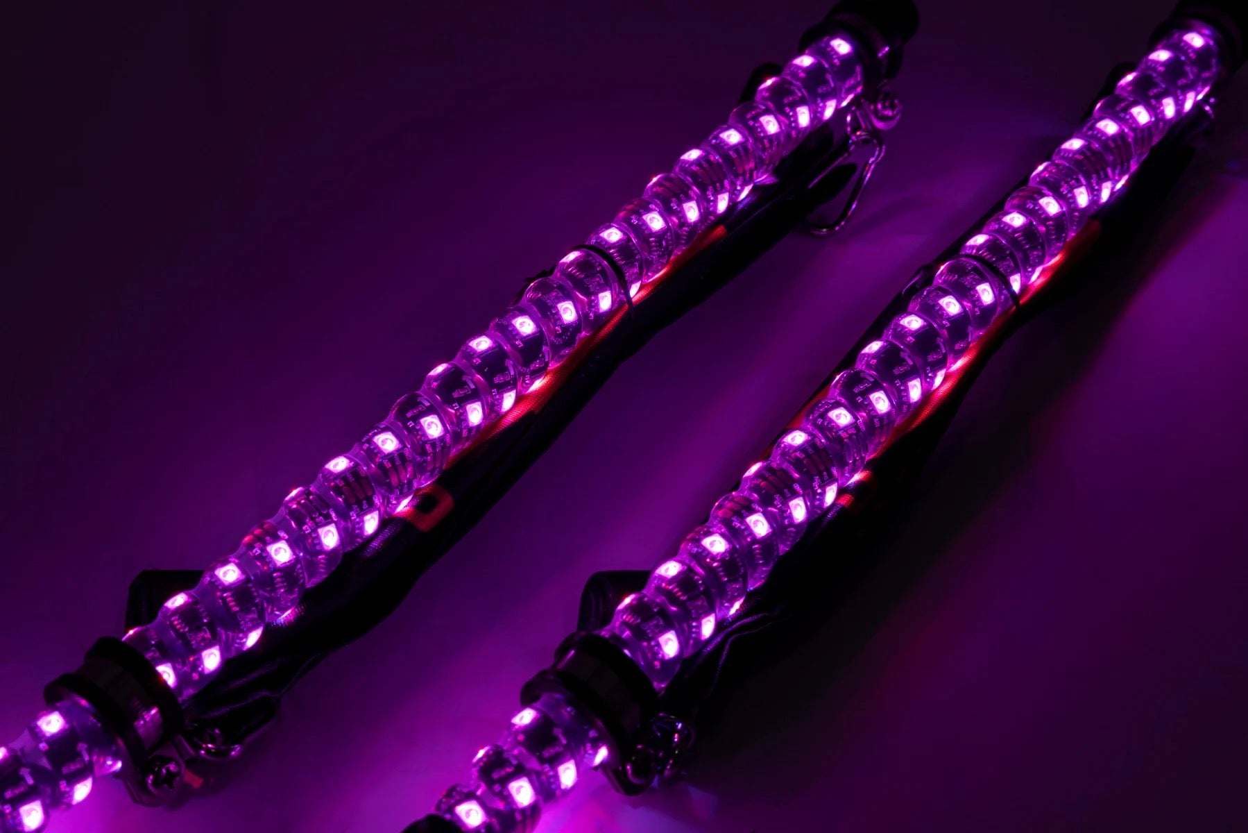 Rough Country LED Whip Light Kit - 2ft | Pair Purple