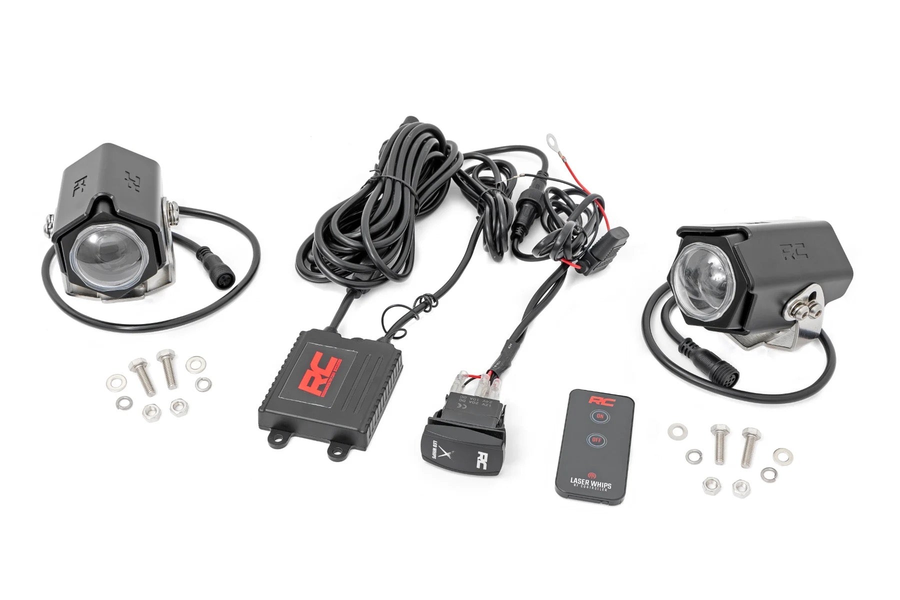 Rough Country Laser Whip Kit - 1200 Lumens | Pair Kit