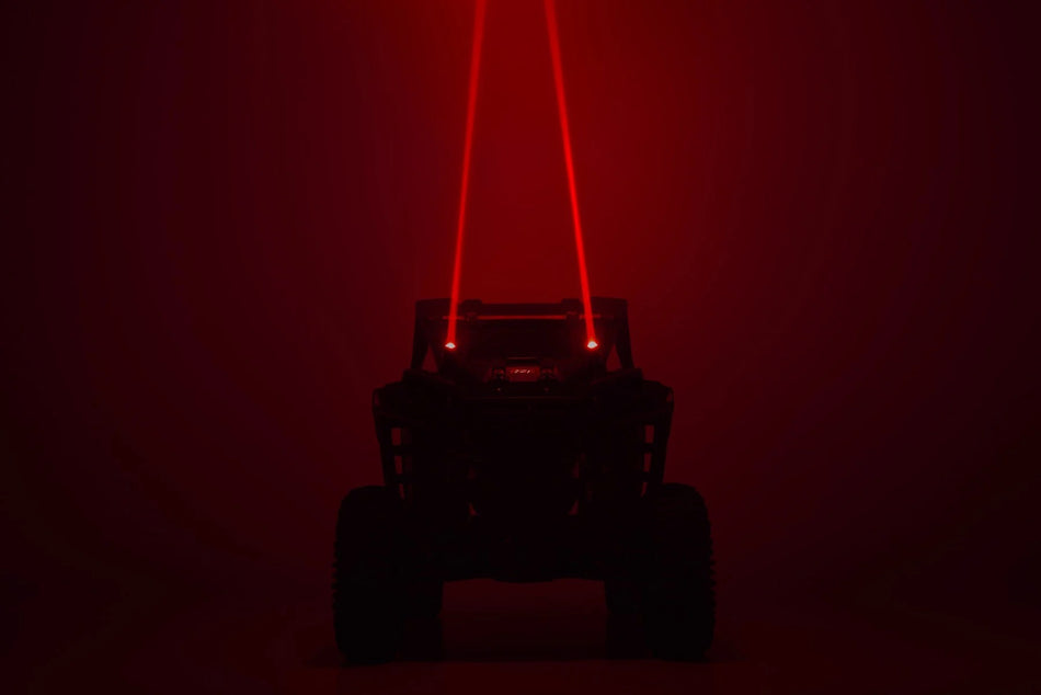 Rough Country Laser Whip Kit - 1200 Lumens | Pair Red