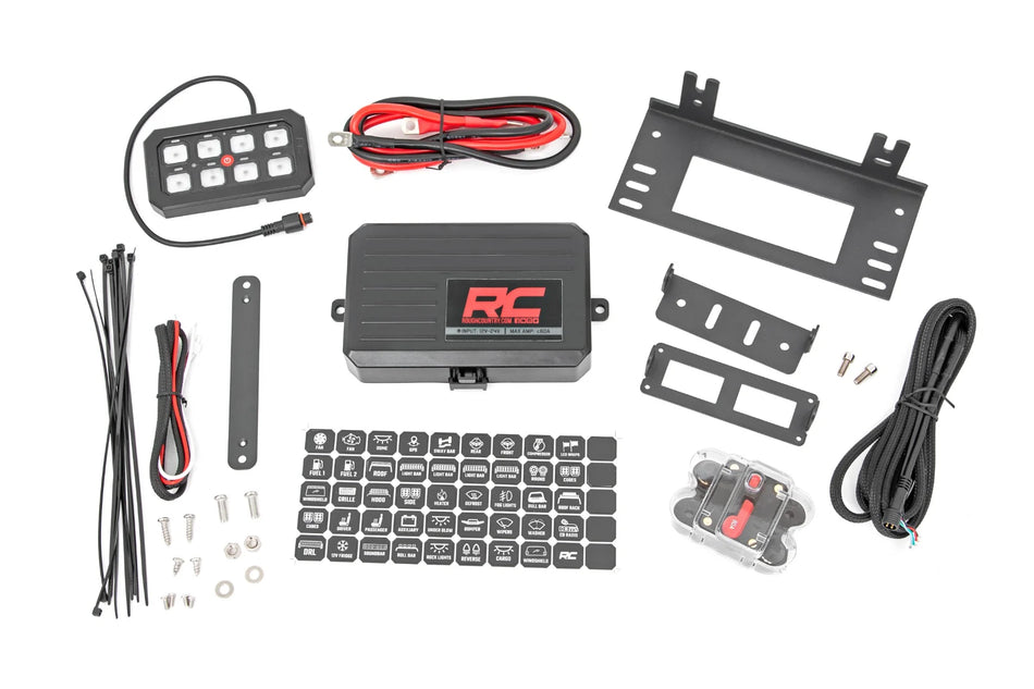 Rough Country Switch Panel - 8 Gang | RGB Included