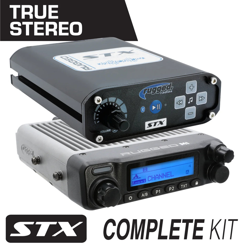 Rugged Radios STX STEREO Complete Master Kit & 2-Way Radio - M1