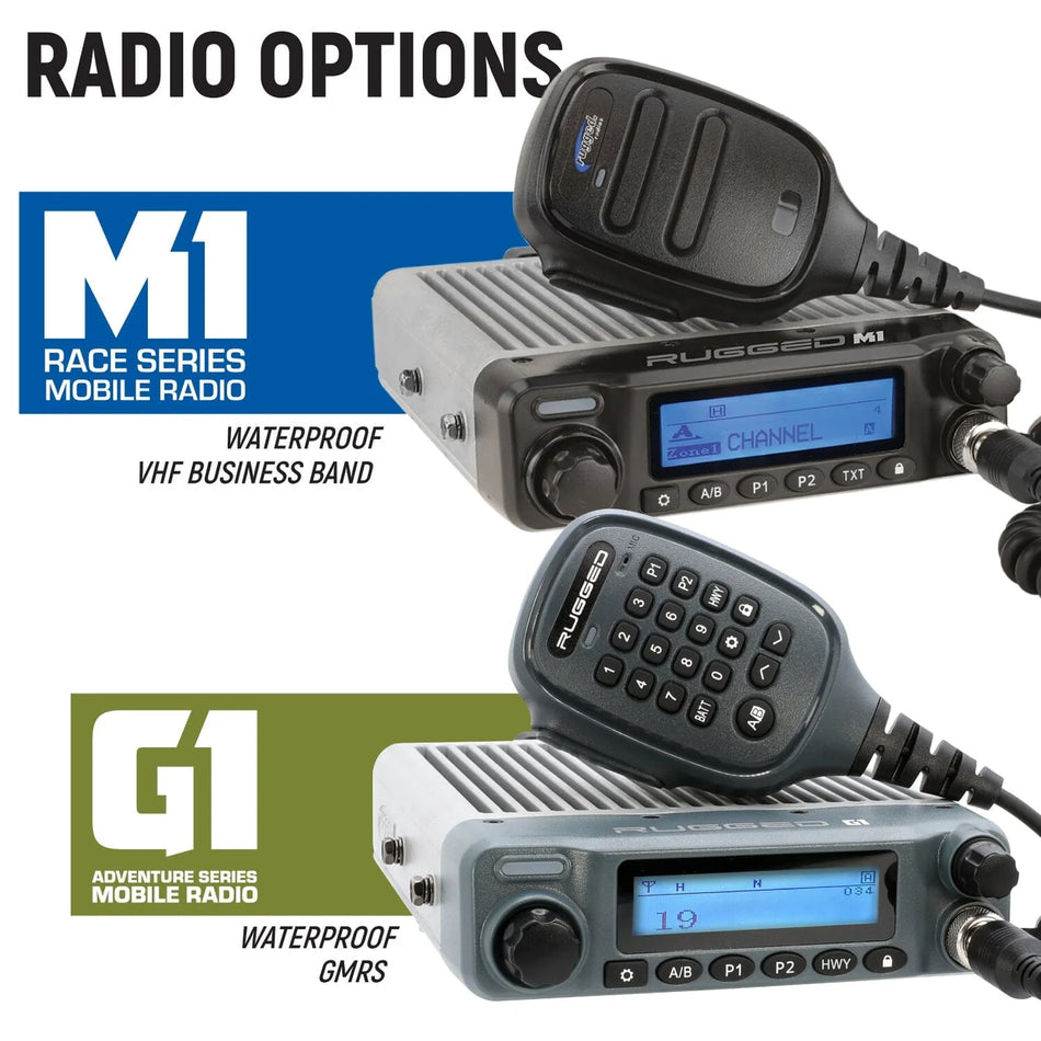 Rugged Radios STX STEREO Complete Master Kit & 2-Way Radio M1 / G1 GMRS