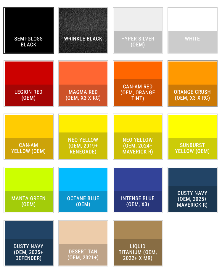 S3 Power Sports 2025 Can-Am OEM Colors