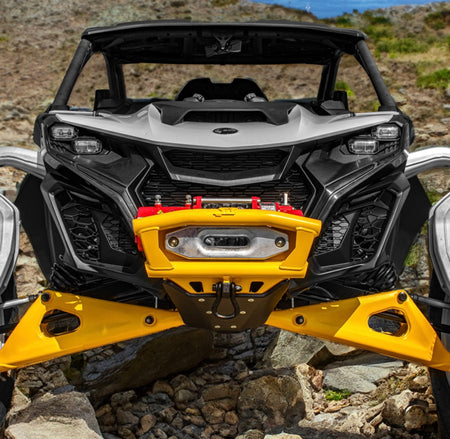 S3 Power Sports Can-Am Maverick R Front Winch Bumper Looks Great