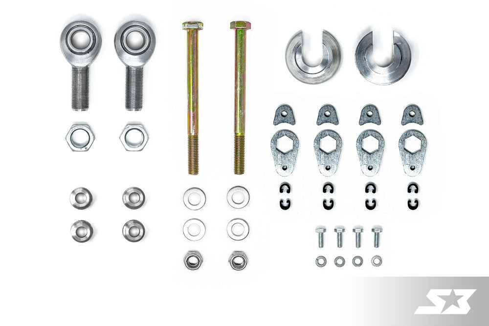 S3 Power Sports Can-Am Maverick X3 72" Trailing Arms Hardware