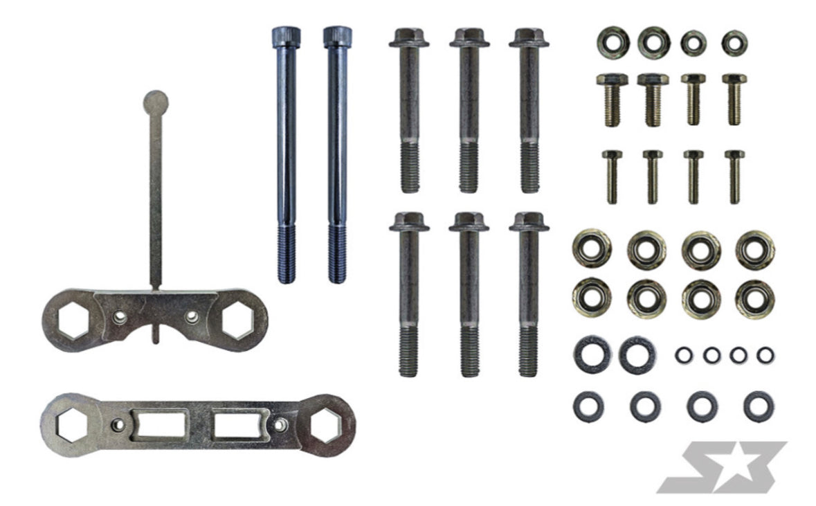 S3 Power Sports Can-Am Maverick X3 Front Gusset Kit Hardware