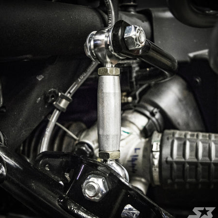S3 Power Sports Can-Am Maverick X3 Front Sway Bar Links Installed