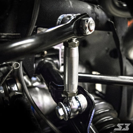S3 Power Sports Can-Am Maverick X3 Front Sway Bar Links Installed 2