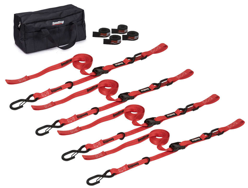 SpeedStrap Dirt Bike Tie-Down Kit Red