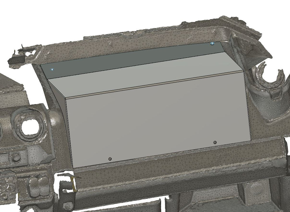 StayFlush - Can-Am Defender Custom Glove Box Console Drawing