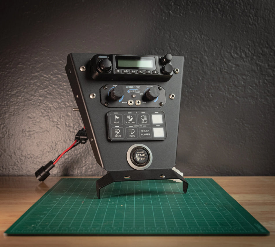 StayFlush M1 / G1 Radio Mount - SwitchPro 9100 - Start Button Visual