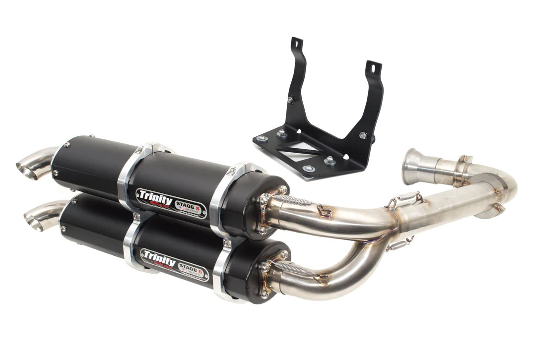 Trinity Racing Full Exhaust - Can-Am Maverick X3 Black