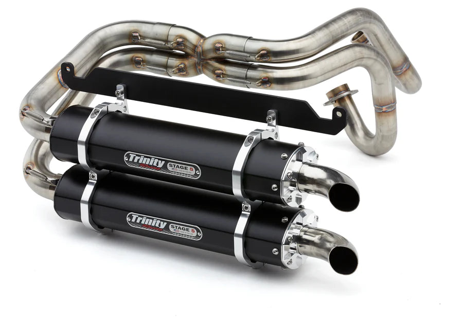 Trinity Racing Full Exhaust - Honda Talon Black