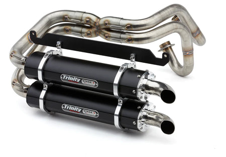 Trinity Racing Full Exhaust - Honda Talon Black