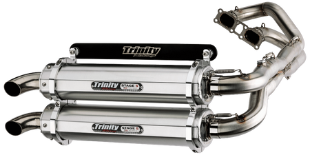 Trinity Racing Full Exhaust - Polaris RZR XP 1000 (2014-2023) Brushed