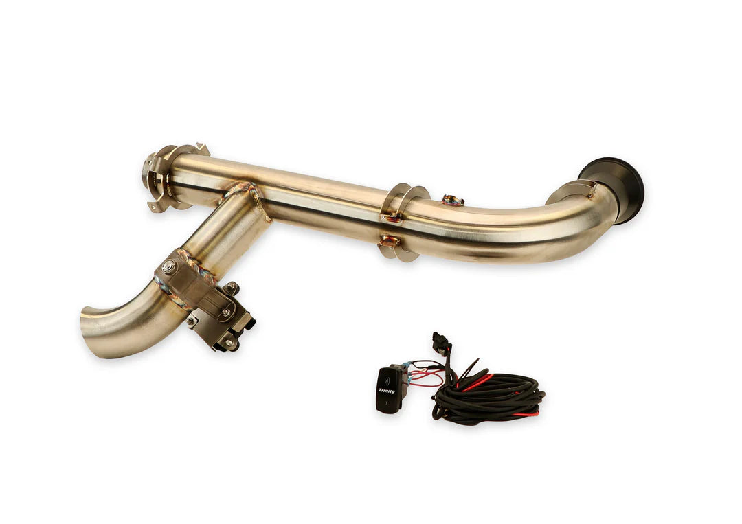 Trinity Racing Header Pipe w/ Cutout - Can-Am Maverick X3
